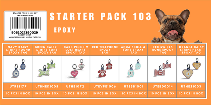 Starter Pack 103  Epoxy Tags