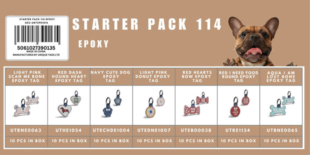 Starter Pack 114 Epoxy Tags