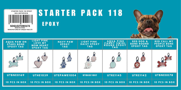 Starter Pack 118 Epoxy Tags