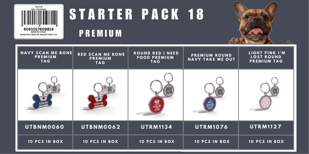 Starter Pack 18 Premium Tags