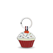 Red Cupcake Shaped Engravable Tag