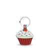 Red Cupcake Shaped Engravable Tag