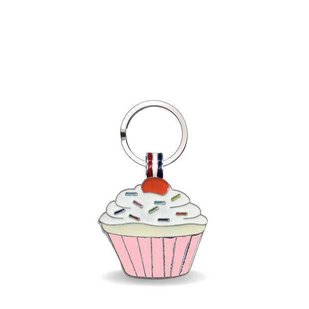 Light Pink Cupcake Shaped Engravable Tag