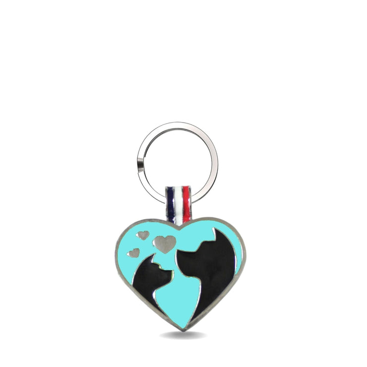 Aqua Friends Heart Shaped Pet Engravable Tag