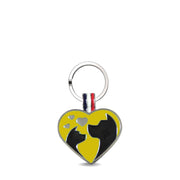 Yellow Friends Heart Shaped Pet Engravable Tag