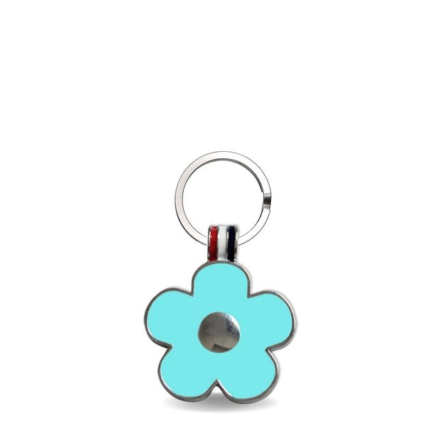 Lucky Clover Aqua Engravable Tag