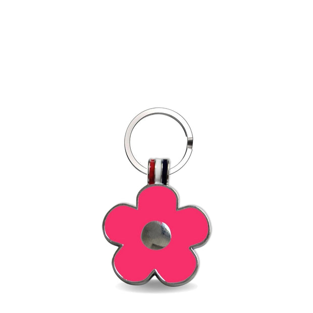 Lucky Clover Dark Pink Engravable Tag