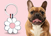 Light Pink Daisy Shaped Engravable Tag