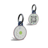 Green Daisy Round Shaped Epoxy QR Tag