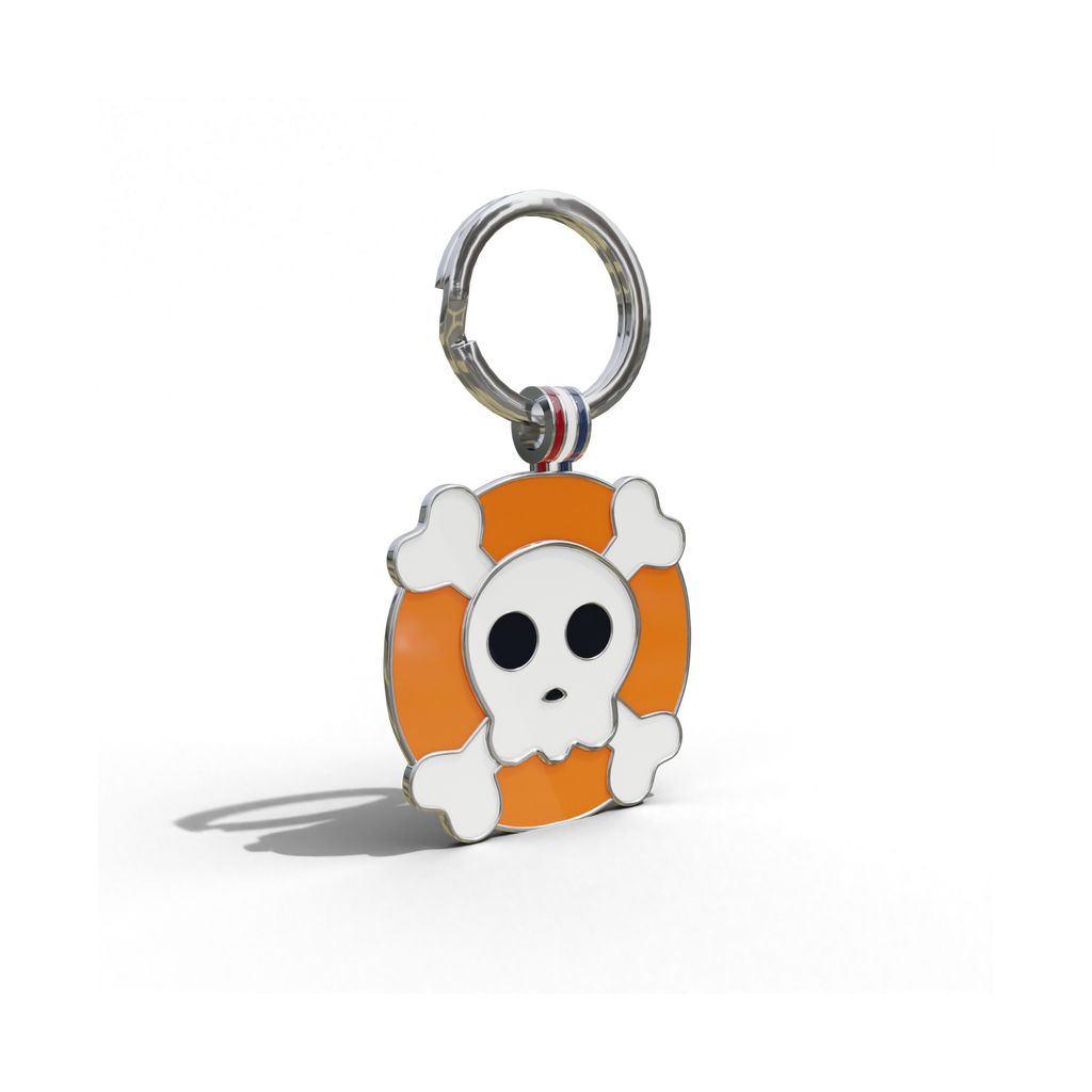 Skull Tag Orange