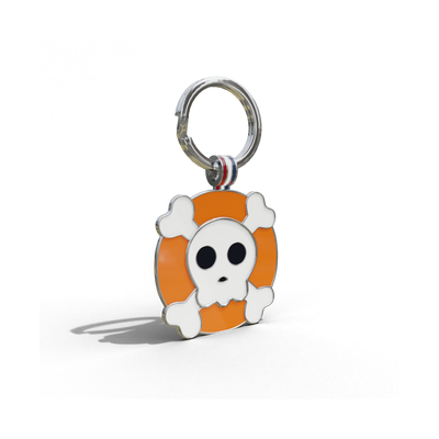 Skull Tag Orange