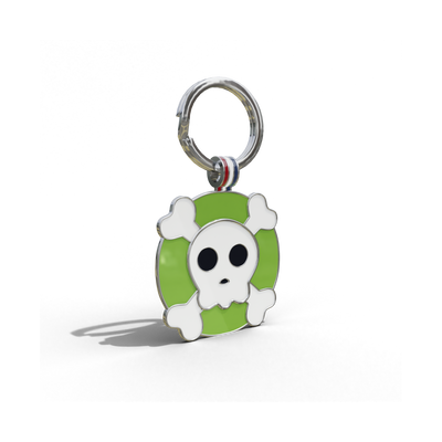 Skull Tag Green