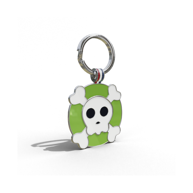 Skull Tag Green