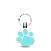 Aqua Paw Shaped Engravable Tag