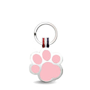 Light Pink Paw Shaped Engravable Tag