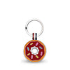 Red Donut Round Shaped Engravable Tag