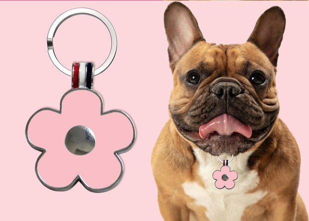 Lucky Clover Light Pink Engravable Tag