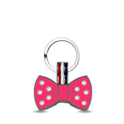 Dark Pink Bow Shaped Engravable Tag