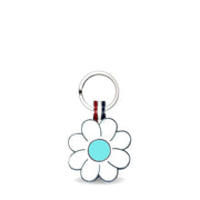 Aqua Daisy Shaped Engravable Tag