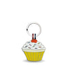 Yellow Cupcake Shaped Engravable Tag