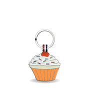 Orange Cupcake Shaped Engravable Tag