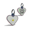 Yellow Daisy Heart Shaped Epoxy QR Tag