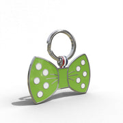 Green Bow Shaped Engravable Tag