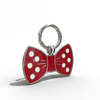 Red Bow Shaped Engravable Tag