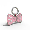 Light Pink Bow Shaped Engravable Tag