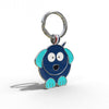 Aqua Cute Dog Shaped Engravable Tag