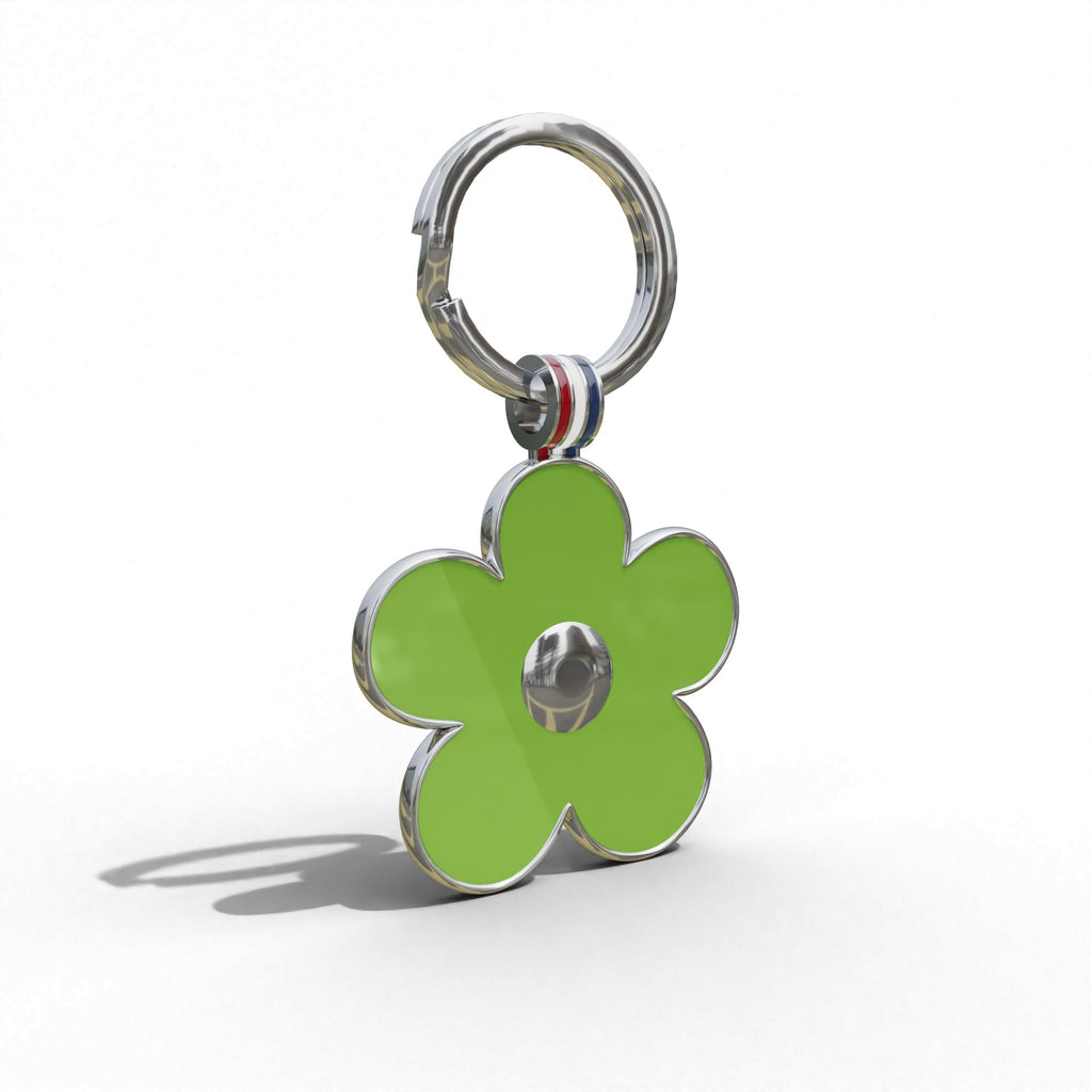 Lucky Clover Green Engravable Tag