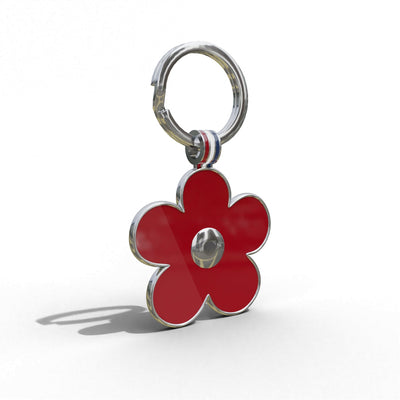 Lucky Clover Red Engravable Tag