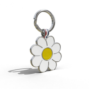 Yellow Daisy Shaped Engravable Tag