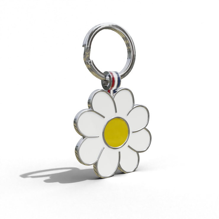 Yellow Daisy Shaped Engravable Tag