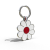 Red Daisy Shaped Engravable Tag