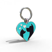 Aqua Friends Heart Shaped Pet Engravable Tag