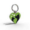 Green Friends Heart Shaped Pet Engravable Tag