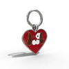 Red Heart Shaped Engravable Tag