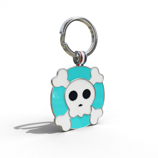 Skull Tag Aqua