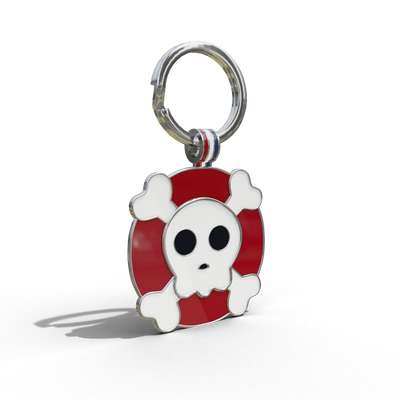 Skull Tag Red