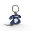 Navy 'Call My Peoples' Telephone Shaped Engravable Tag