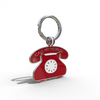 Red 'Call My Peoples' Telephone Shaped Engravable Tag